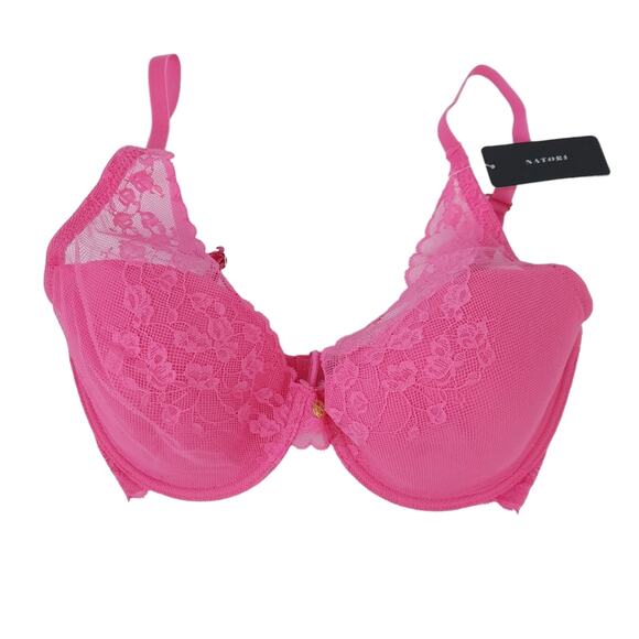 New Cherry Blossom Pink Bra 32DDD (32F) Underwire Lace - Picture 2 of 4